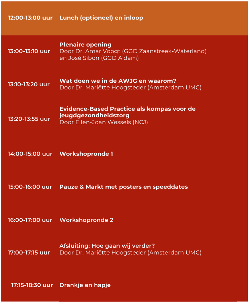 Programma inspiratiedag AWJG 2025